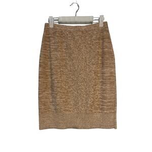 W by Worth Sand Colored Stretch Knit Pencil Skirt Size Small